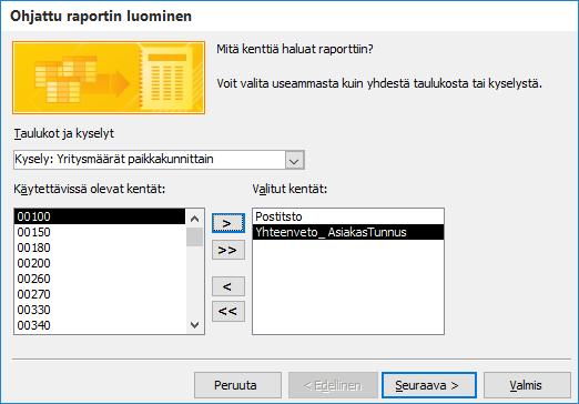 Raportin määrittely Accessilla on helppo luoda erilaisia raportteja. Raportteja tarvitset aina kun haluat tulostuskelpoisen yhteenvedon tietokannasta.