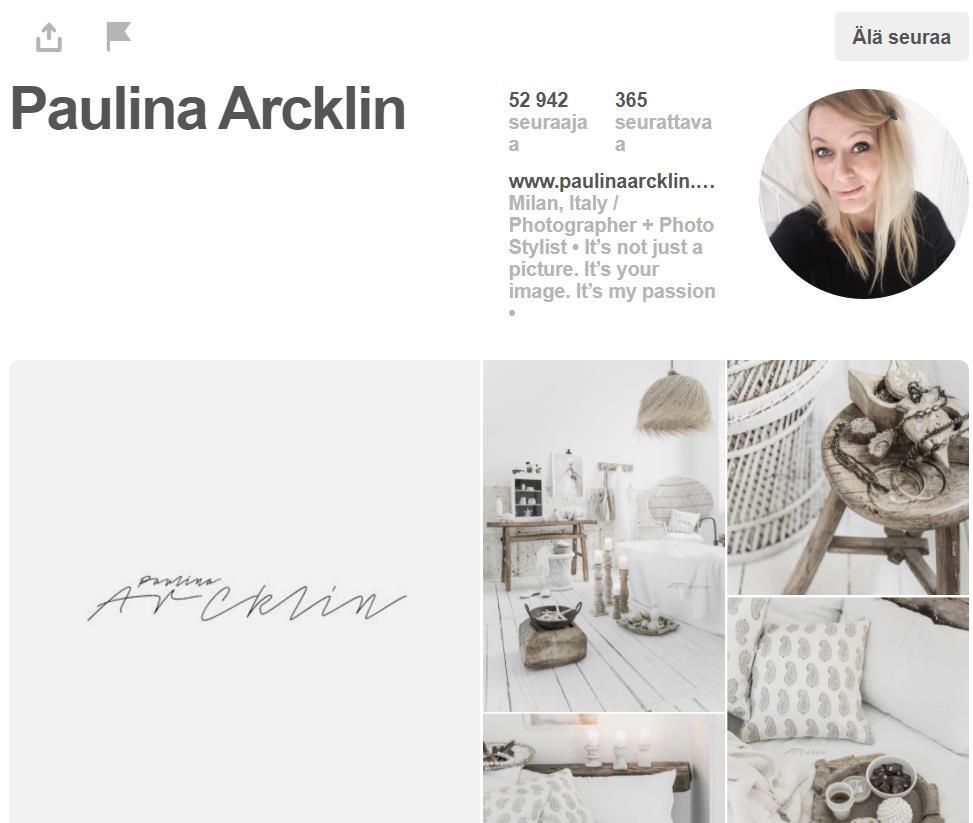 Varsinkin pienyrittäjille ja freelancereille Pinterest on luonut oivan mahdollisuuden esitellä osaamistaan eri