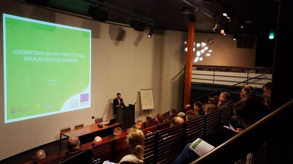 Ylijäämä- ja uusiomaa-ainestyö Varsinais- Suomessa toimenpiteitä Hanketyön puitteissa on järjestetty useita tapahtumia (ekskursio, seminaari) Viime syksynä