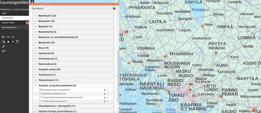 Ylijäämä- ja uusiomaa-ainestyö Varsinais- Suomessa toimenpiteitä