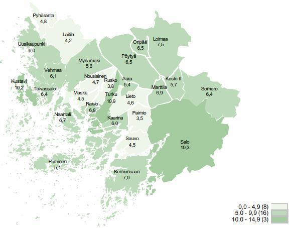 Turun ja Turun seutukunnan työttömyyden nopea lasku jatkui marraskuussa Työttömyyden nopea laskutrendi jatkui Turussa ja Turun seutukunnassa edelleen marraskuussa 2018.