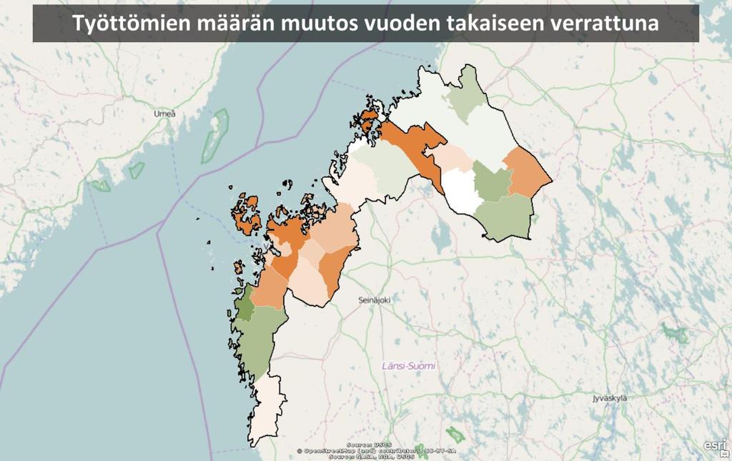 NÄKYMIÄ SYYSKUU 2015 POHJANMAAN ELY-KESKUS Syyskuun työllisyyskatsaus 2015 Julkaisuvapaa 20.10.2015 klo 9.00 Työttömien määrä kasvoi syyskuussa vähiten yli kolmeen vuoteen.