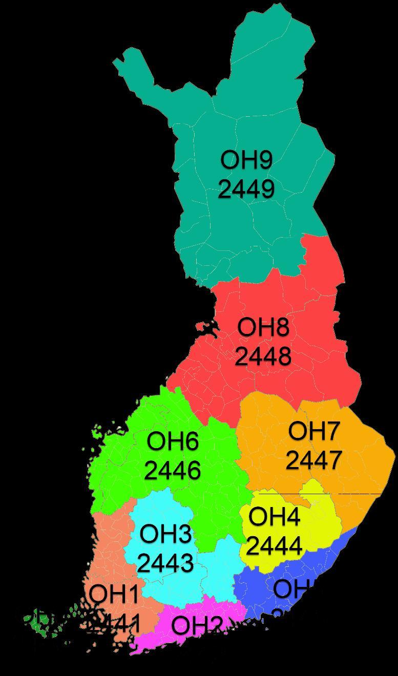 Next Generation peruspuheryhmät Region-ryhmät 244X ja 244XX Timeslot 2 Region-ryhmät 244X ja 244XX Tämän hetkiset 244XX ryhmät: 24431 Tampereen alue