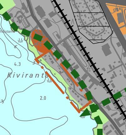 Kuva 2 Ote yleiskaavasta Kuva 3 Ote viheraluejärjestelmästä Kysely kiinteistönomistajien halukkuudesta kaavamuutoksen käynnistämiseen tehtiin vuonna