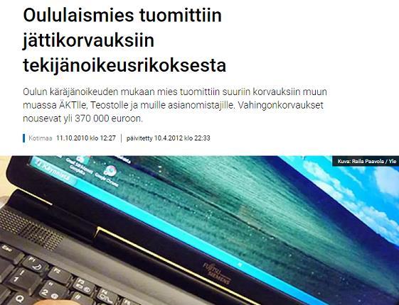 Tekijänoikeusrikos Rikoslaki 40.