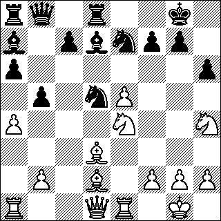 -8- Mustan lähetin pitäisi pysyä b1-h7- diagonaalilla. 18...Lh7 19.Rf3 Lf5 ja ehkä pian tasapeli siirron toistoilla. 2:/Sg7"!