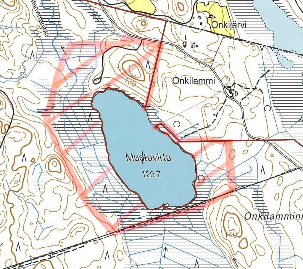 Janakkalan Harvialan ranta-asemakaavan muutokseen liittyvät luontoselvitykset 2012 2014 rantaan on jätetty hyvin kapea kaistale kuusta, koivua ja mäntyä kasvavaa metsää, josta löytyy etenkin varpuja: