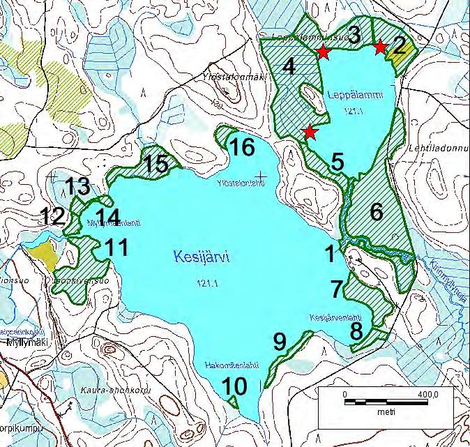 Janakkalan Harvialan ranta-asemakaavan muutokseen liittyvät luontoselvitykset 2012 2014 Leppälammin ja Kesijärven välissä on harjumuodostelma, jonka puusto on pääasiassa nuorta kasvatusmetsää.