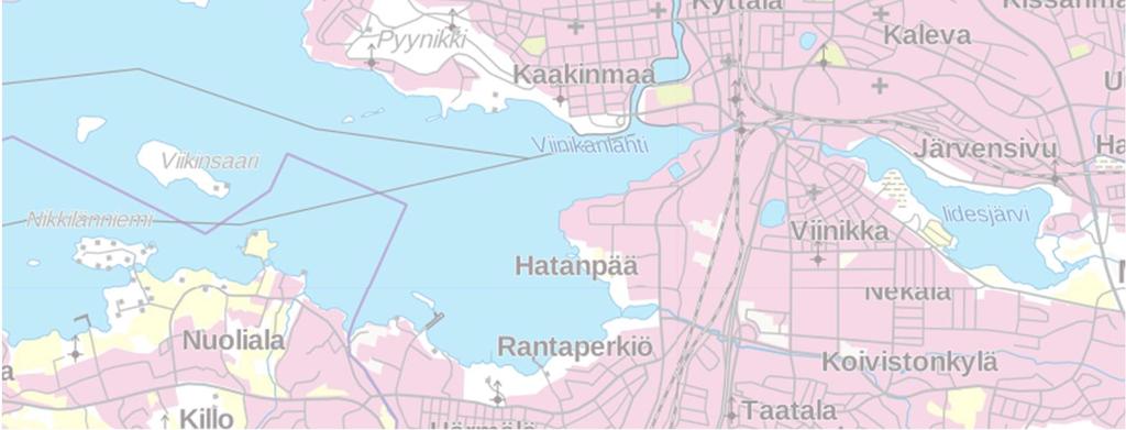 Näsikallion eritasoliittymän. Selvityksessä arvioidaan Amuritunnelin ja Näsikallion eritasoliittymän rakentamisen vaikutukset hulevesijärjestelmään ja mahdolliset johtosiirtotarpeet.