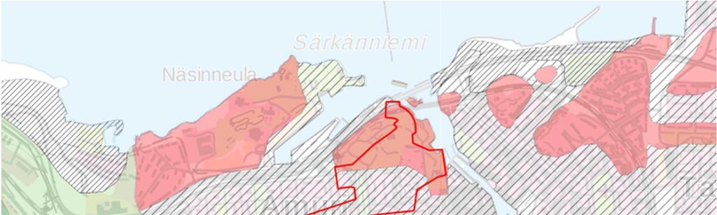 Kuva 2. Selvitysualueen maankäyttö. (Ilmakuva: MML) 2.