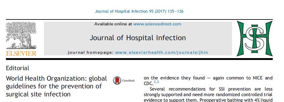 Diskutoi WHO:n ja muiden ohjeiden (CDC, UK: NICE) eroavaisuuksia Kritisoi nippuohjeistuksen (bundle) puuttumista 1 The systematic review and meta-analysis documents that