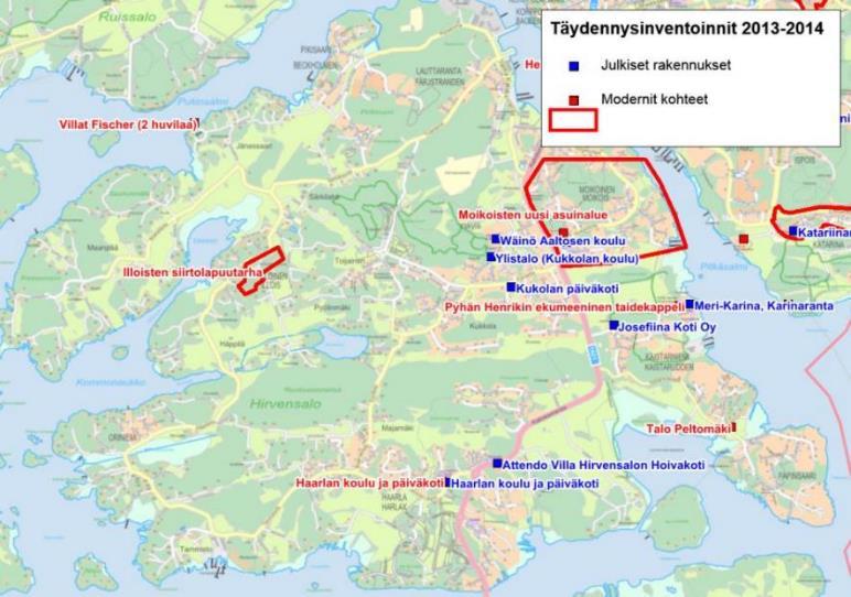 Modernien kohteiden lisäksi uutena kaavaan merkittävinä arvokohteena esitetään Erik Bryggmanin kesäasuntona toiminutta 1900-luvun alun torppaa Kulhossa (Kulho 8).
