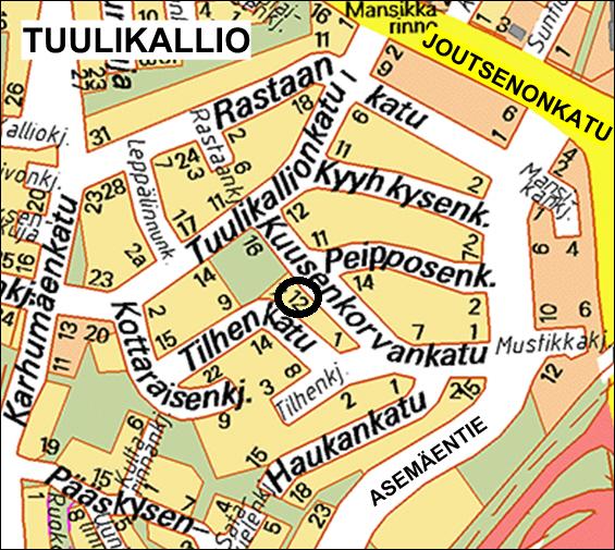 IMATRAN KAUPUNKI KAUPUNKIKEHITYS JA TEKNISET PALVELUT Kaupunkisuunnittelu OSALLISTUMIS- JA ARVIOINTISUUNNITELMA (MRL 63 ) ASEMAKAAVAN MUUTOS 1086 IMATRA Kaupunginosa 31, Tuulikallio Asemakaavan