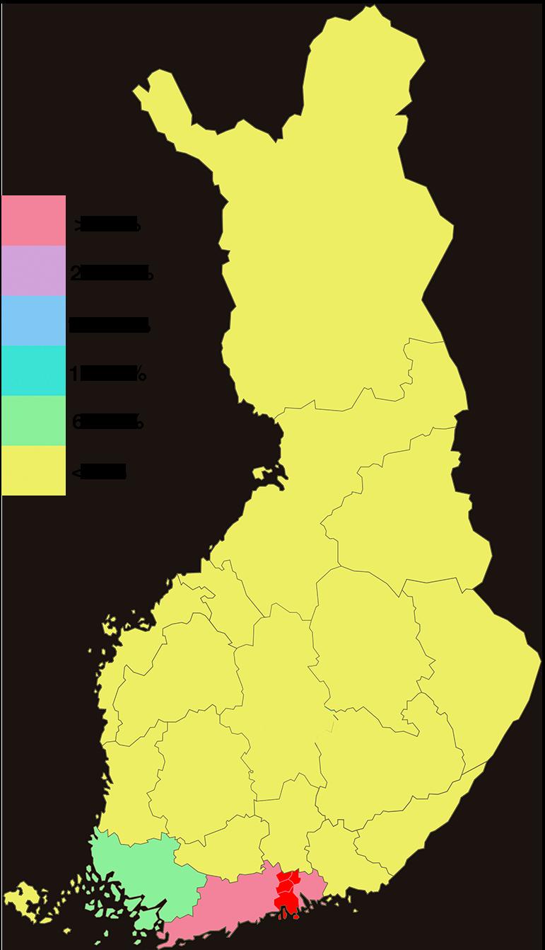 3 Myös Varsinais-Suomi nousee lähtöalueena yli 10 prosentin.