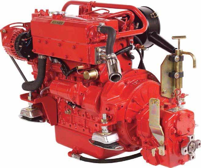 Beta 50 4 Cylinders - 2197cc - 50hp max at 2,800 rev/min - 260Kg Engine shown with optional Polyvee Drive These are typical dimensions: