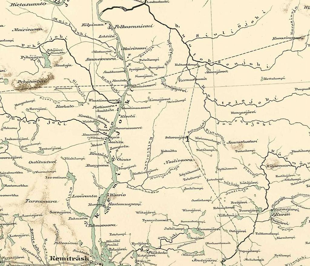 22 Kartta 11. Vuoden 1863 yleiskartta.