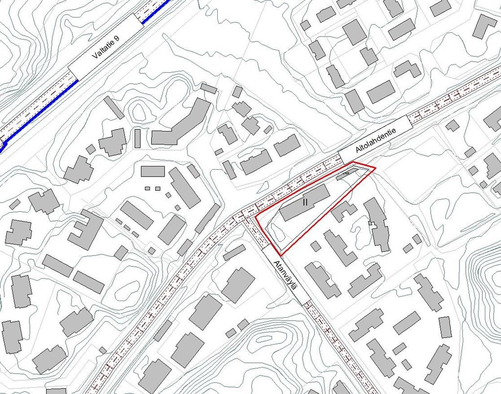 4 (10) 2 LÄHTÖTIEDOT 2.1 Maastomalli ja rakennukset Selvitys perustuu Tampereen kaupungin 3.4.2018 lähettämään asemakaavaluonnokseen sekä maastotietokannasta saatuun pohjakartta-aineistoon.