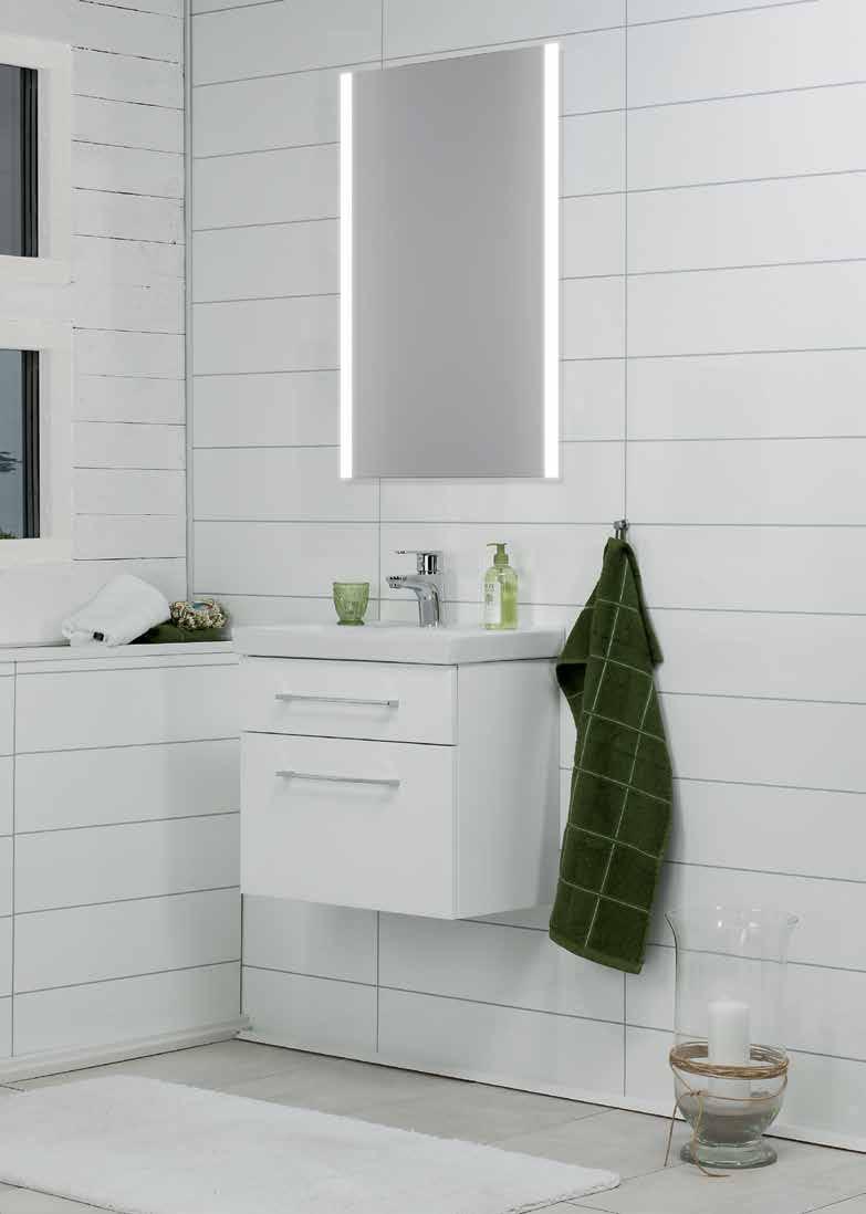 Fix Trend DECO 550 PEILI SISÄÄNRAKENNETTU LED-VALAISTUS 199 FIX TREND 550 PESUALLASPAKETTI 449 NORO FIX TREND 550, matta valkoinen, DECO PEILILLÄ, 648.