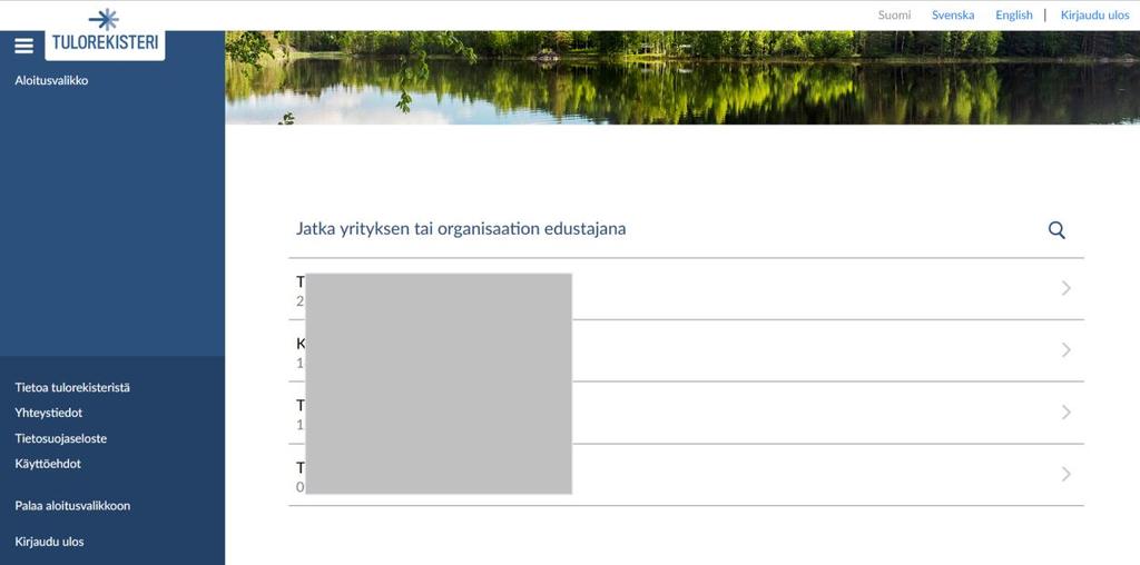 Vaiheittainen ohje varmenteen hakemiseksi 1. Kirjaudu Tulorekisterin sähköiseen asiointiin: https://asiointi.tulorekisteri.