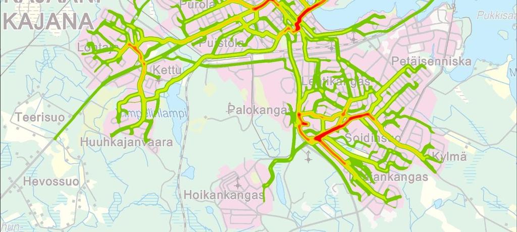Lähikohteita ovat kaukokohteen reitin varrella olevat asutuskylät sekä muut merkittävät kohteet.