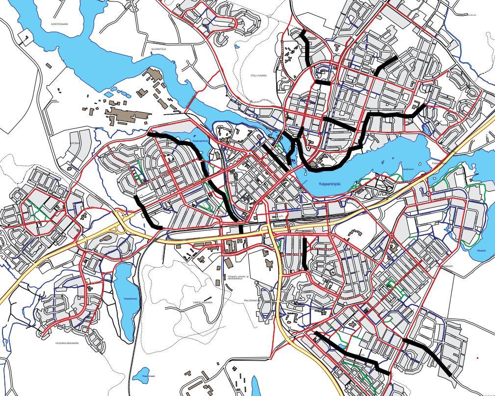 22 (24) 24.2.2017 Kajaanin pyörätieverkon kehittämissuunnitelma 4.