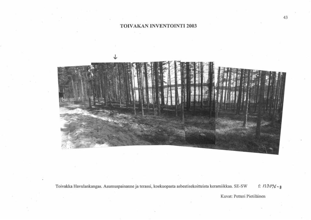 43 TOIV AKAN INVENTOINTI 2003 "' Toivakka Havulank:angas.