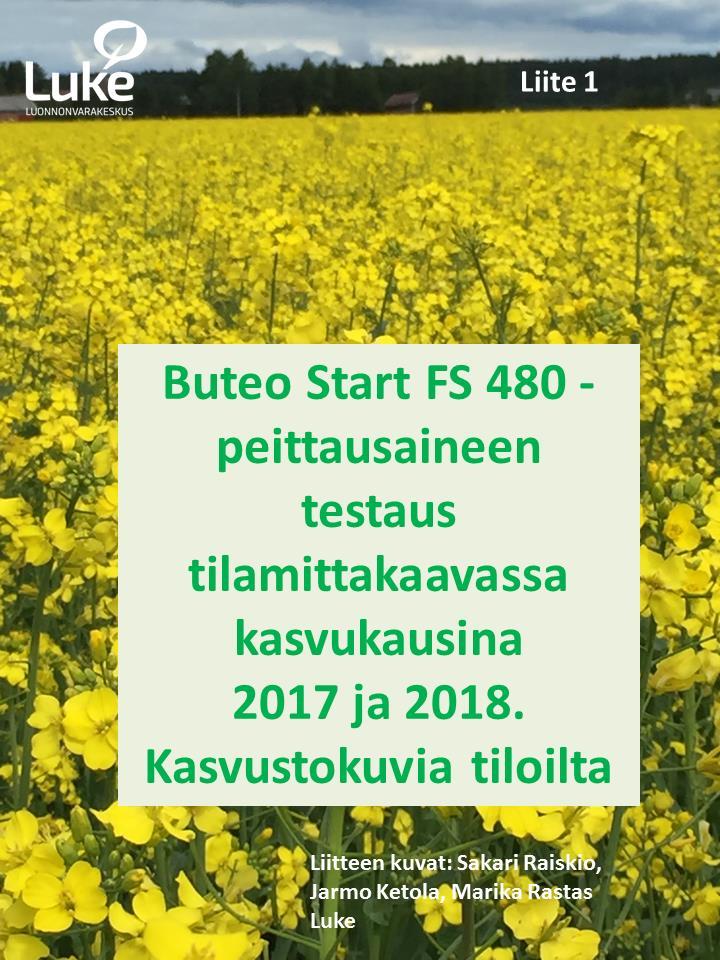 Liitteet Liite 1. Kasvustokuvissa koealat sijaitsevat vierekkäin.