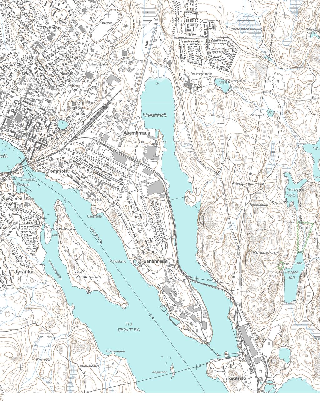 0608803 VELJESKYLÄ I W:\1386\Stora_Enso\Stora-Packaging-Heinola-2017\Piirustukset\1_Yleiskartta_A4.dwg TUTKIMUSKOHDE Peruskartat Maanmittauslaitoksen aineistoa 01/2015 Tunn. Lukum. Muutos Nimim.