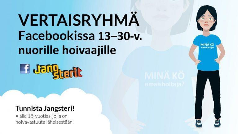 Suljettu FB-ryhmä liiton FBsivujen alla 13-30 v entisille ja nykyisille nuorille hoivaajille: vertaisuutta,