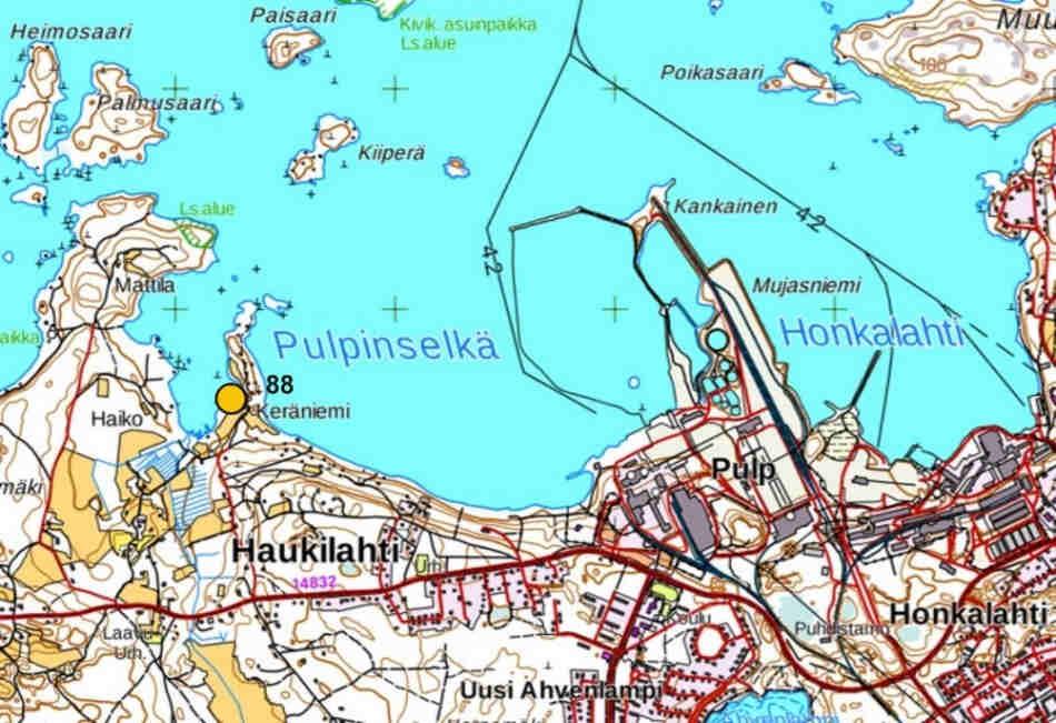 87. SÄRKINIEMEN ETELÄRANTA, MUUKKO 61.102728, 28.340833 Lappeenranta 4.8.2016 Eurola vieraili alueella 13.8.1953 Paikantaminen ja maankäyttö: Näyteala sijaitsee pienessä laakeassa poukamassa Särkiniemen etelärannassa ja oli helposti paikannettavissa.
