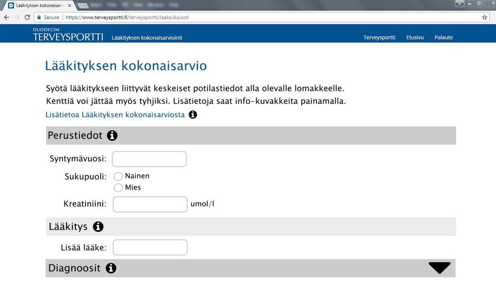 41 Kuva 13. Kehitysehdotukset sovelluksen etusivuun. Raportissa kaikki osiot tulostuvat omille sivuilleen.