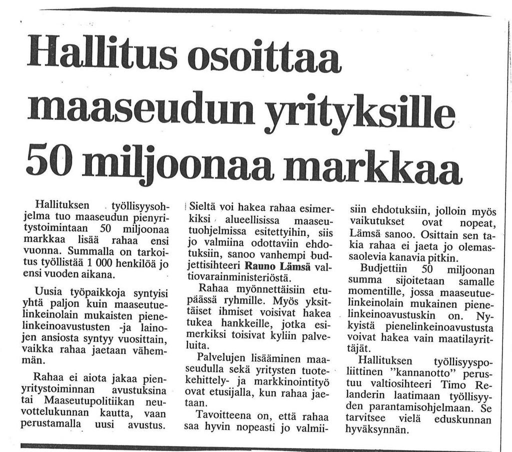 1993 lisää rahaa