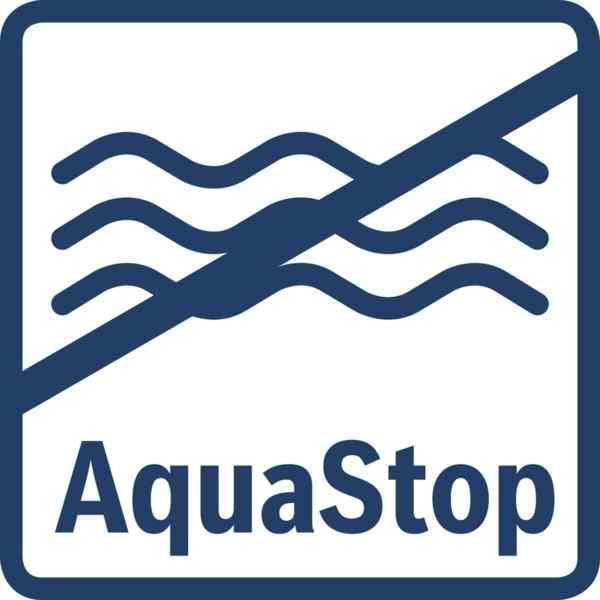 Aquastop ja elinikäinen takuu Aquastop-järjestelmä koostuu erityisestä kaksiseinäisestä tuloletkusta, turvaventtiilistä ja