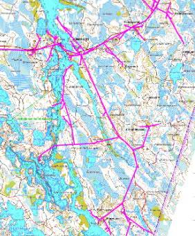 95 KJ- ja PJ-kaapelointi Johtokadun levennys 1000 V tekniikka Tienlaitaan siirto 1000 V tekniikka Kuva 6.36 Myrskyvarmuutta parantavien toimenpiteiden sijoittuminen verkkoon Kuvan 6.