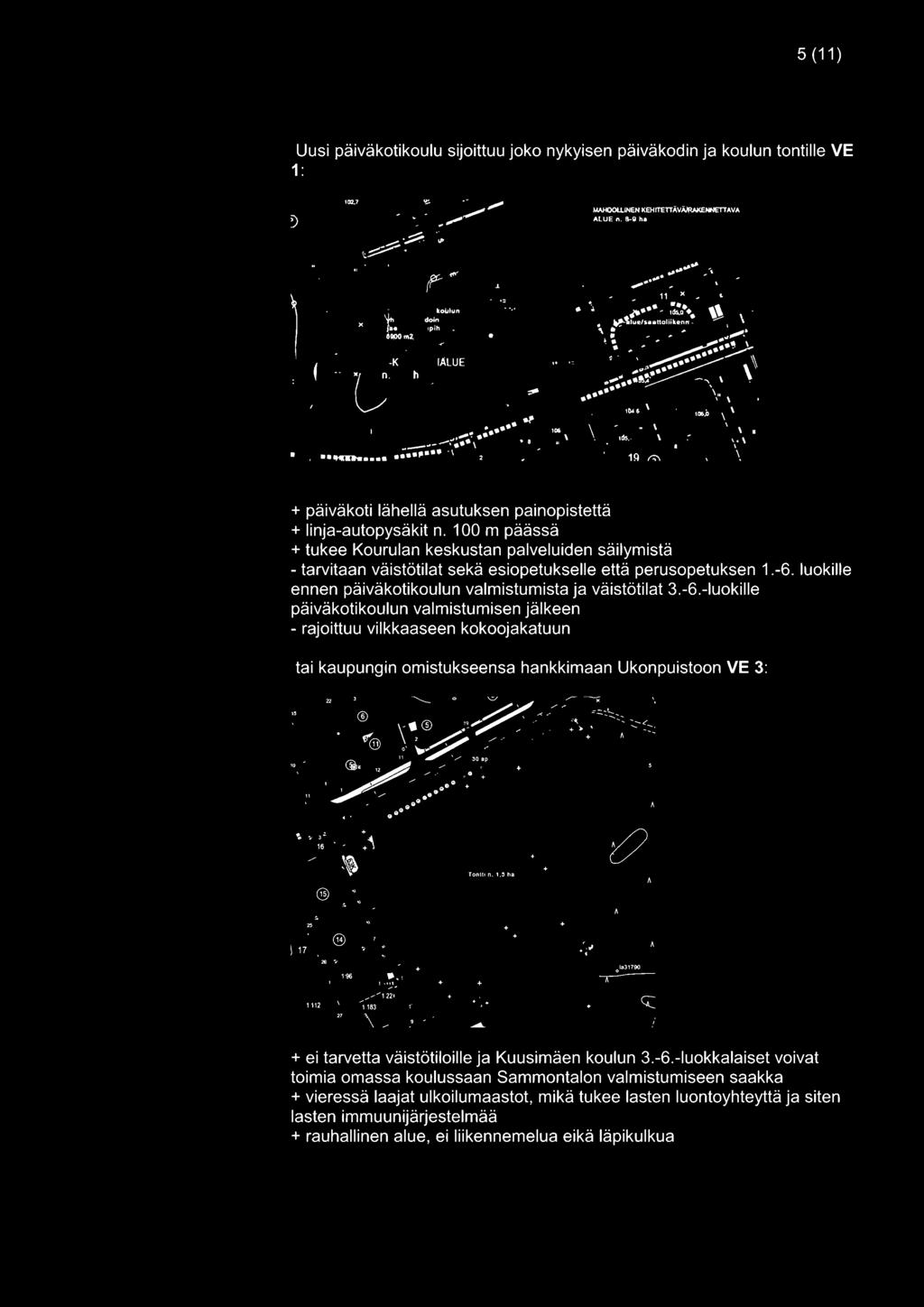 VE 3: + ei tarvetta väistötiloille ja Kuusimäen koulun 3.-6.