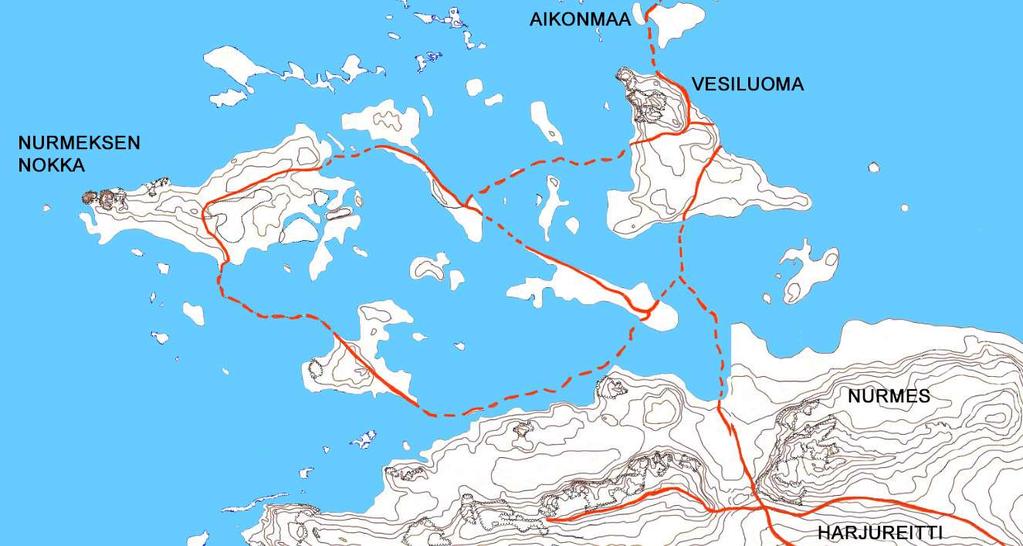 D. NURMEKSEN SAAREN POHJOISOSA Noin 1500-luvun alkupuolella, kun Rauman seudulla kulki vielä