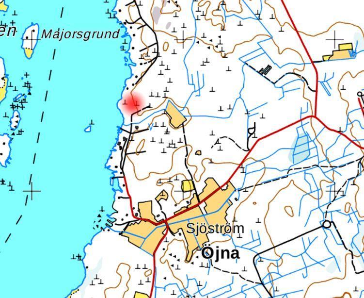 1-5 Kuva 1. Kaava-alue sijaitsee meren läheisyydessä Öjnassa. Maanmittauslaitos. Kuva 2.