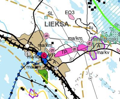 Kaavaselostus 6 Maakuntakaavan 4. vaiheen kaavassa ei esitetä alueelle muutoksia. Ote Pohjois-Karjalan maakuntakaavayhdistelmästä (1.-4.