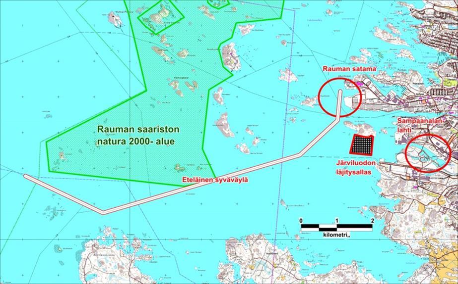 kuuluvien tarkkailupisteiden 350, 365, 385 ja A