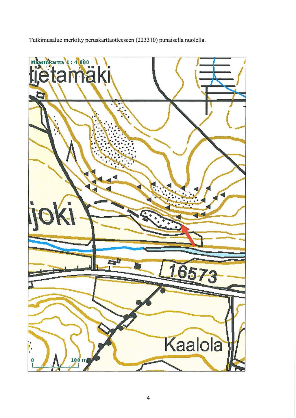 Tutkimusalue merkitty