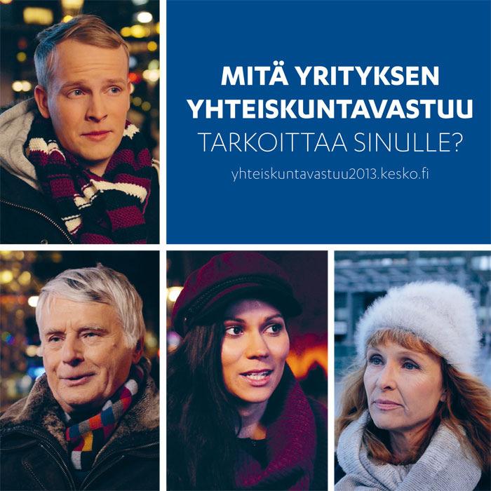 Yhteiskuntavastuun raportti ensimmäistä kertaa vain sähköisenä Keskeisiä tuloksia: - Vuoden 2016 energiansäästötavoitteesta saavutettu jo 91 % - K-vastuullisuuskonsepti näkyviin K-ruokakaupoissa -