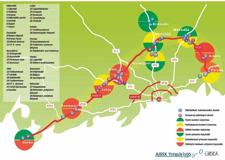 2 LOGISTIIKKAKESKUSKONSEPTIT 2.4 VYÖHYKKEET JA PROFILOINTI jainti) ovat hyvät.