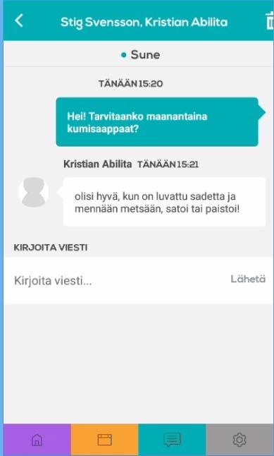 Mukava - Vanhempain App Yleistä Mukava mobiilisovellus toimii Android- ja Apple-puhelimissa (Android- version tulee olla 4.1 tai uudempi). Sen voi ladata sovelluskaupasta (Mukava App).