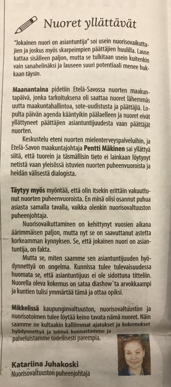 Etelä-Savon nuorten maakuntapäivä 15