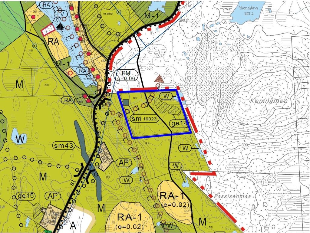 rakka-alue; Kemiläinen. Metsälain (10 ) mukaiset erityisen tärkeät elinympäristöt).