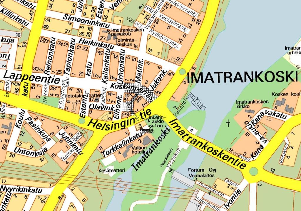 Asemakaavamuutoksen tavoitteena on mahdollistaa uudisrakentaminen Imatrankosken keskeisellä paikalla olevalle Osuuspankin