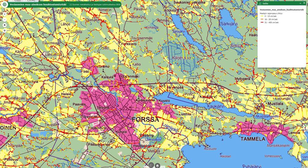 VESIUOMIEN EROOSIORISKIN KARTOITUS HTTP://METSAKESKUS.MAPS.ARCGIS.COM/APPS/WEBAPPVIEWER/INDEX.HTML?