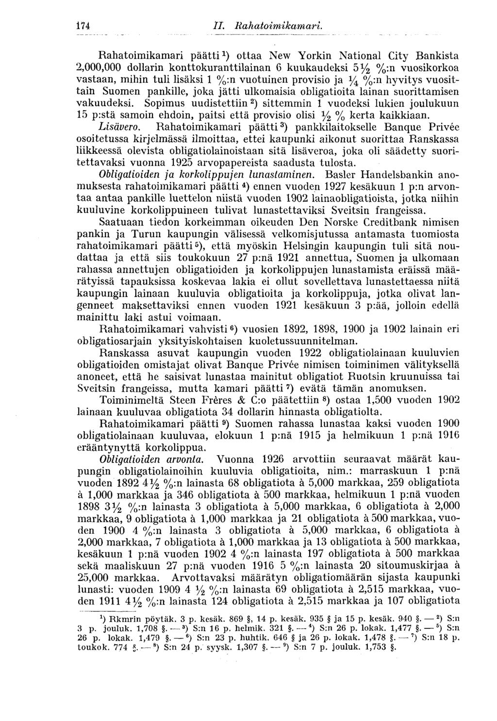 174 II. Rahatoimikamari.