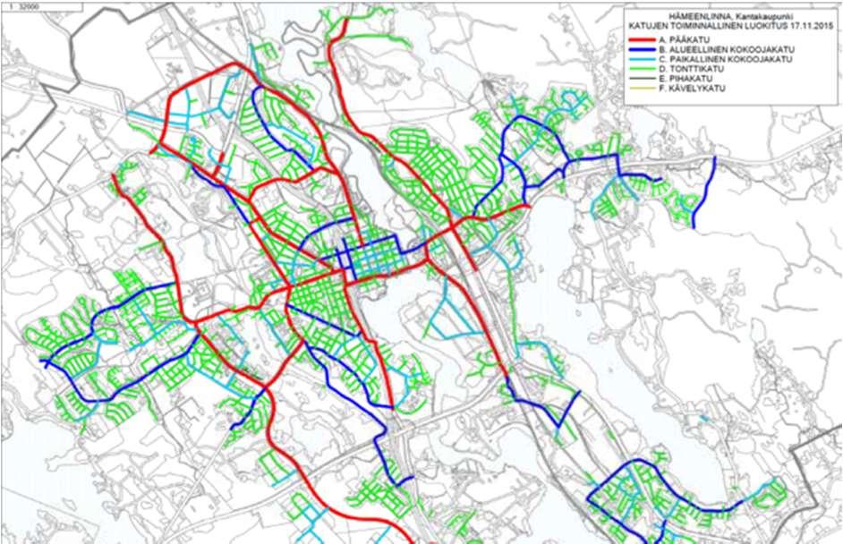 joukkoliikennevyöhykettä (Urban Zone III, SYKE 2016). Aluetta etelässä rajaava Ahvenistontie sekä lännessä rajaava Marssitie ovat kaupungin toiminnallisessa luokituksessa osa päätieverkostoa.