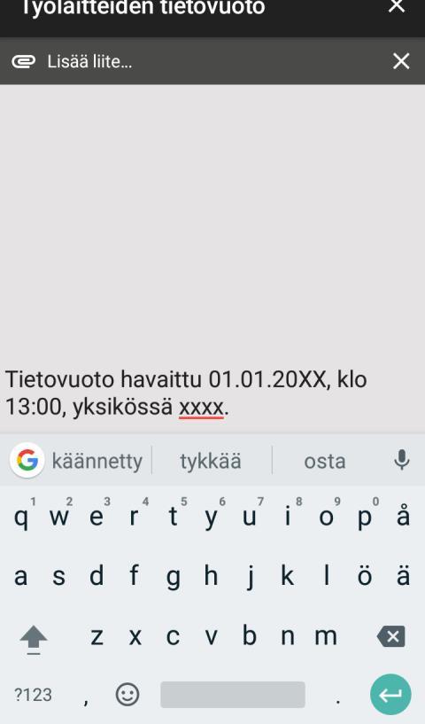 Sovellusmittarit kirjaus Kirjauksella